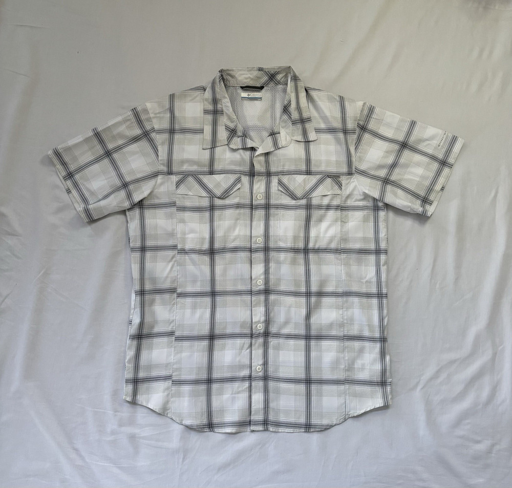Columbia Omni-Shade Men’s L Short Sleeve Plaid Button-Up