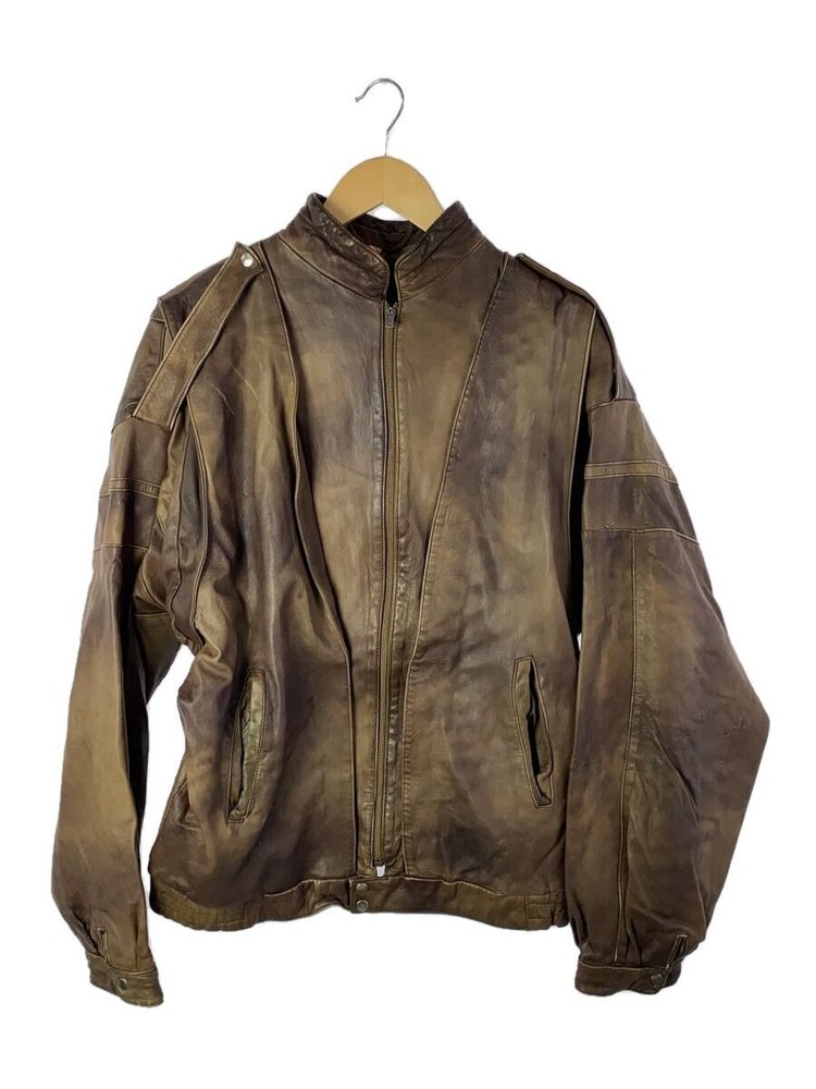 Single Rider Jacket/-/Leather/Brw 21901