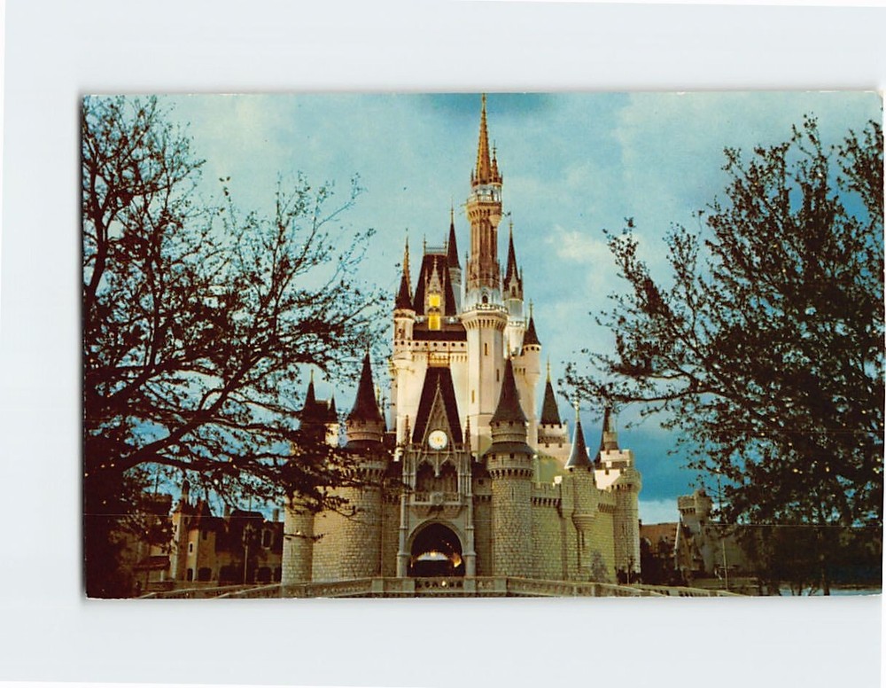 Postcard Cinderella Castle Fantasyland Walt Disney World Florida USA