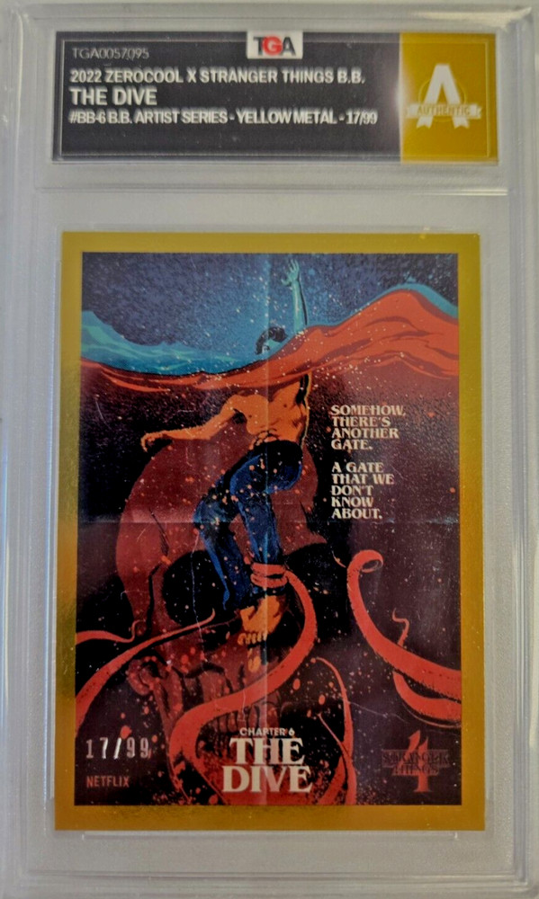 2022 Zerocool Stranger Things Artist Series /99 Yellow Metal - The Dive