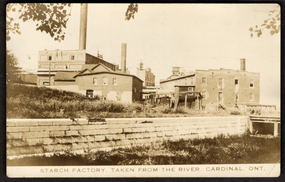 Canada CARDINAL Ontario 1920s Starch Factory. Real Photo Postcard