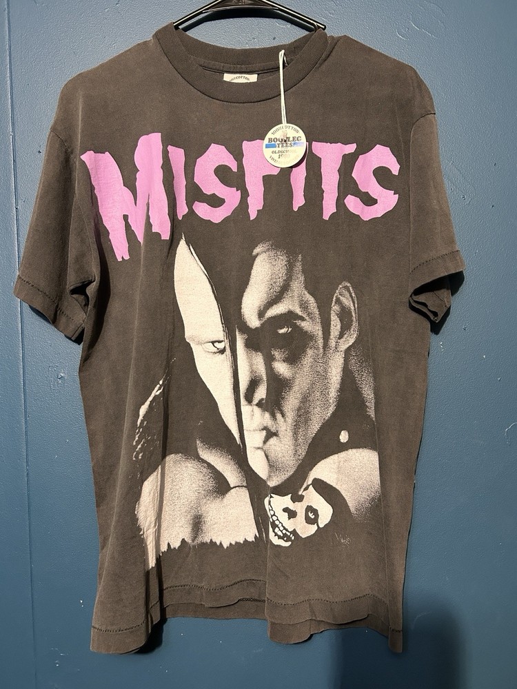 Misfits Bootleg Tees Old School 1980 T-Shirt Men's Large Cotton 001