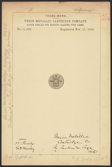 Union Metallic Cartridge Company for Star brand Paper Shells for Breech Loading