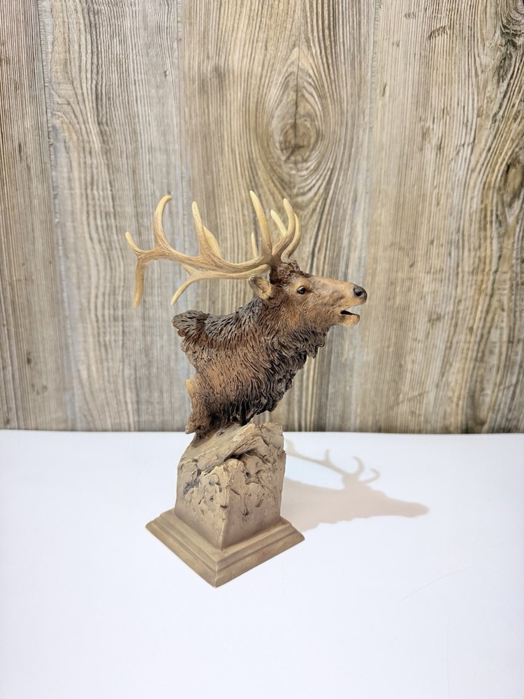 Mill Creek Studio MCSI ELK Sculpture Figurine Signed 2001 Rocky Mountain