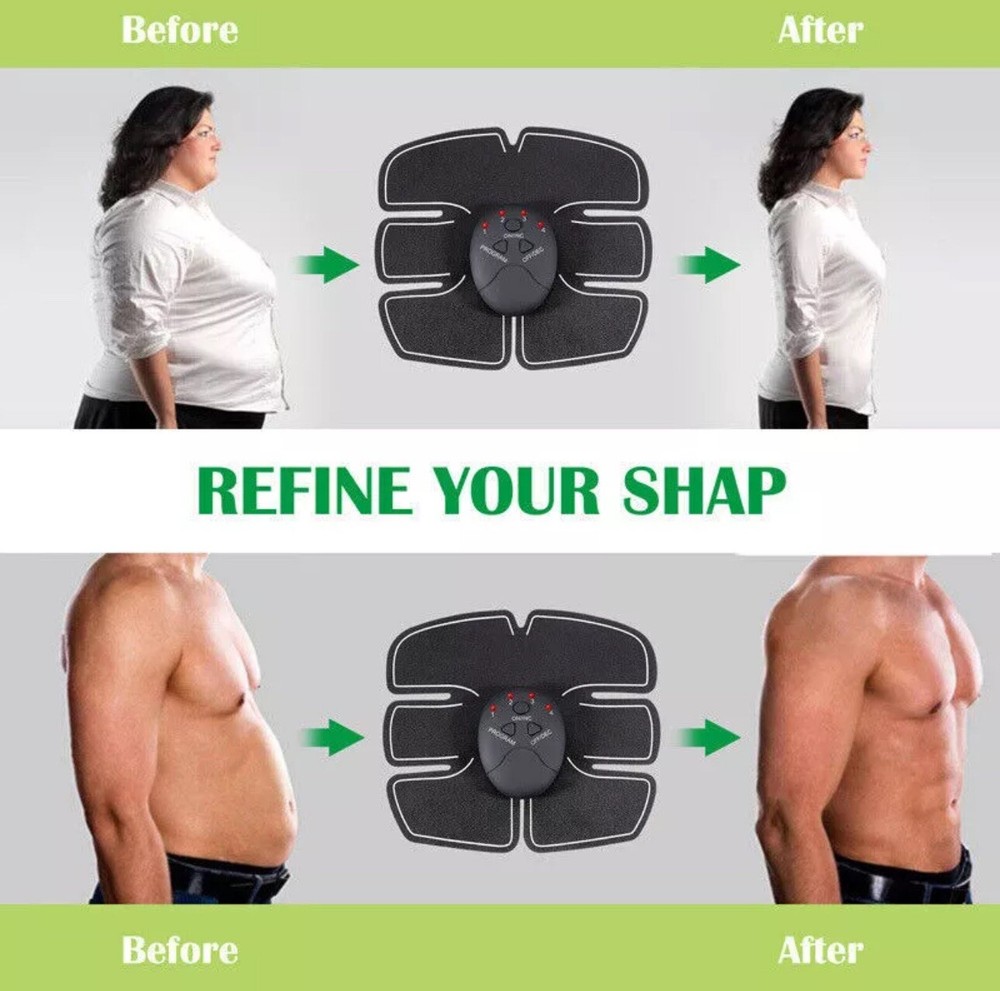 ABS Arms Leg Electric Muscle Strengthening & Fat Burning Stimulater Unisex-image