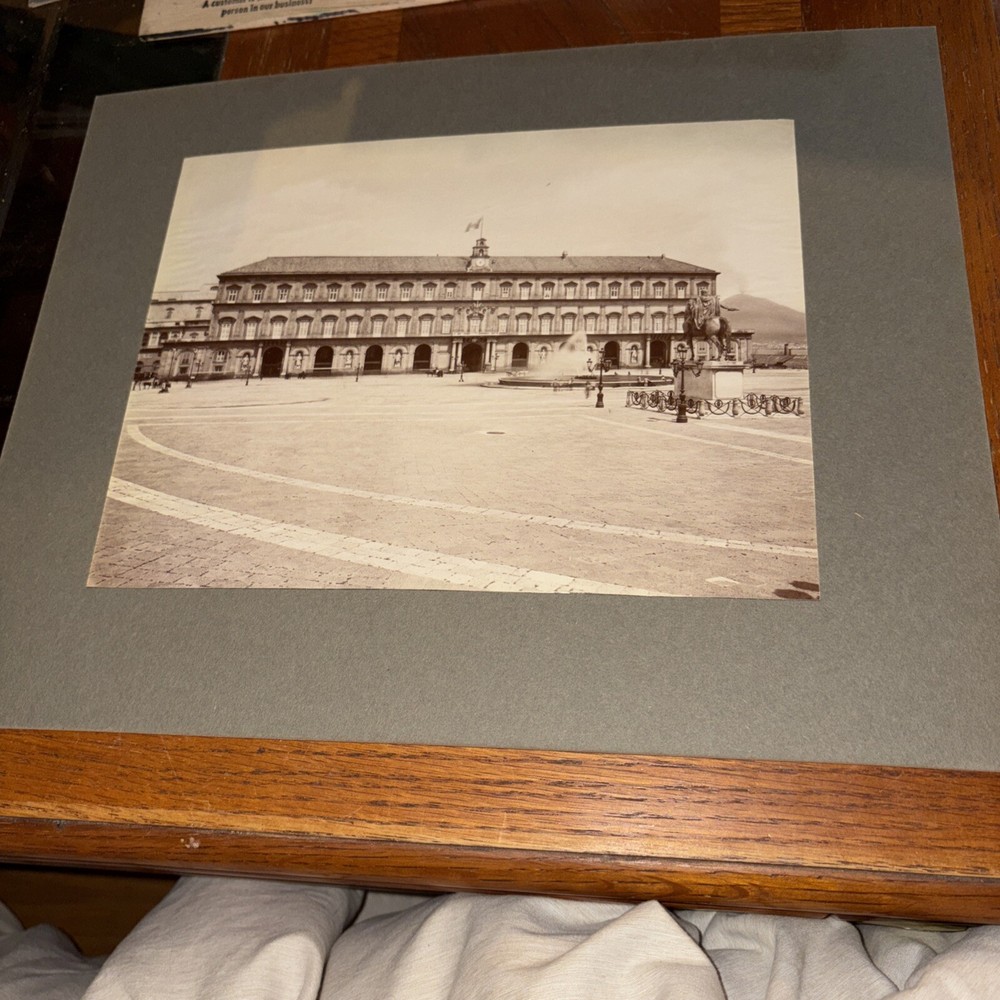 VTG Palazzo Reale Naples Mounted Italian Architecture Photo Domenico Fontana