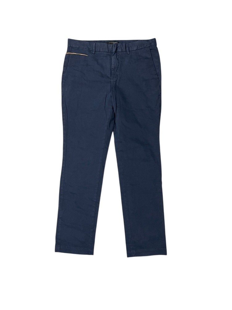 Banana Republic Men’s Size 33X32 Flat Front Navy Blue Slim Fit Chino Pants