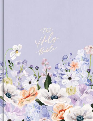 KJV Notetaking Bible Large Print Hosanna Revival Edition Lavender Peach Cloth Hardcover Holman 2023