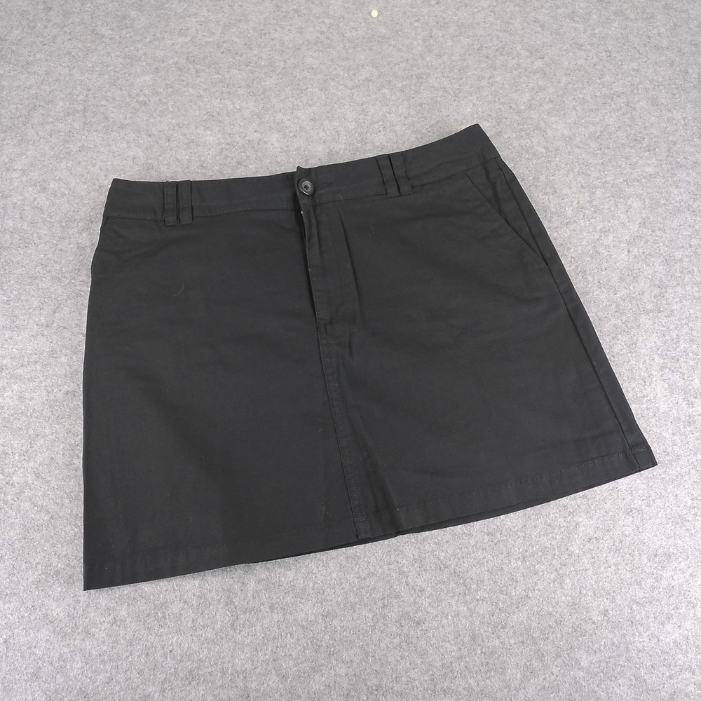Dockers Womens Black Skort Size 6 Stretch Cotton Casual Golf Career Shorts