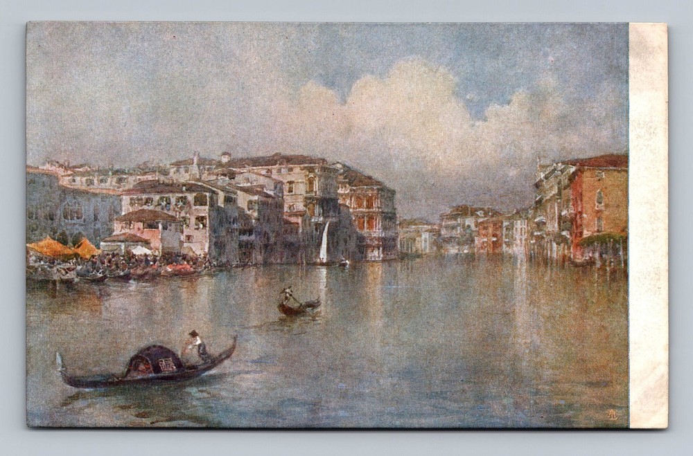 Italy- Venice 1920 International Exposition Painting Souvenir Vintage Postcard