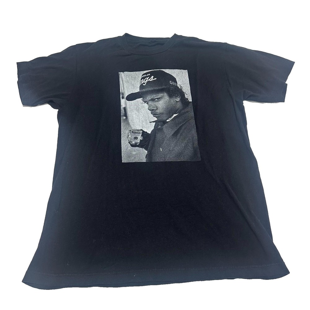 Eazy-E Hip-Hop Legends Cross Colours Medium T Shirt Rap 90s VTG Black