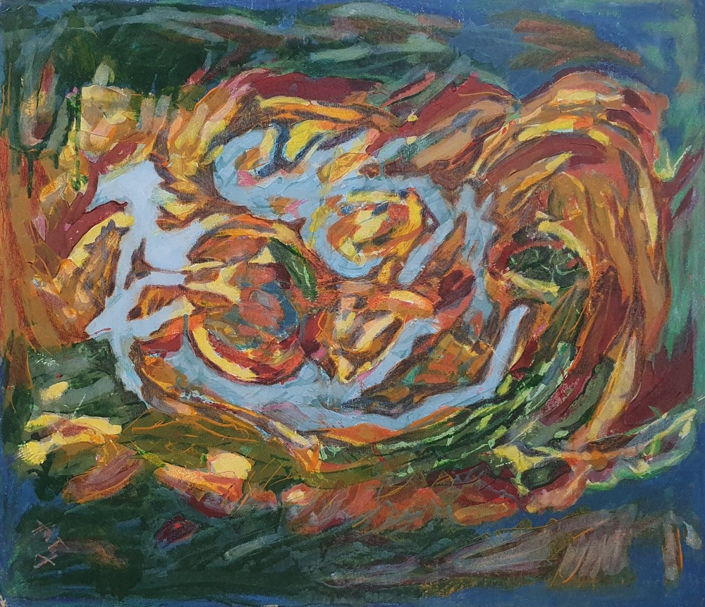 The Nest, 2007, Abstract Painting by Hans Tyderle