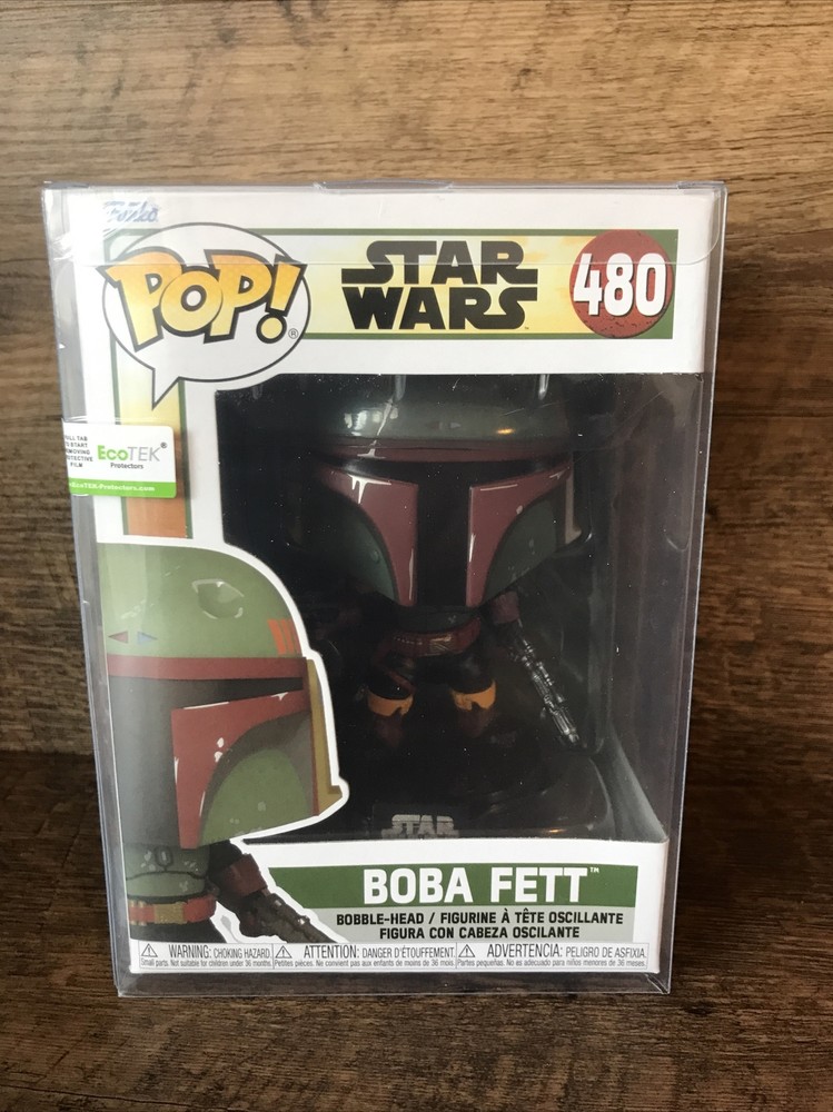 Funko POP! Star Wars Book Of Boba Fett : Boba Fett Bobble-Head Figure 480 + Case