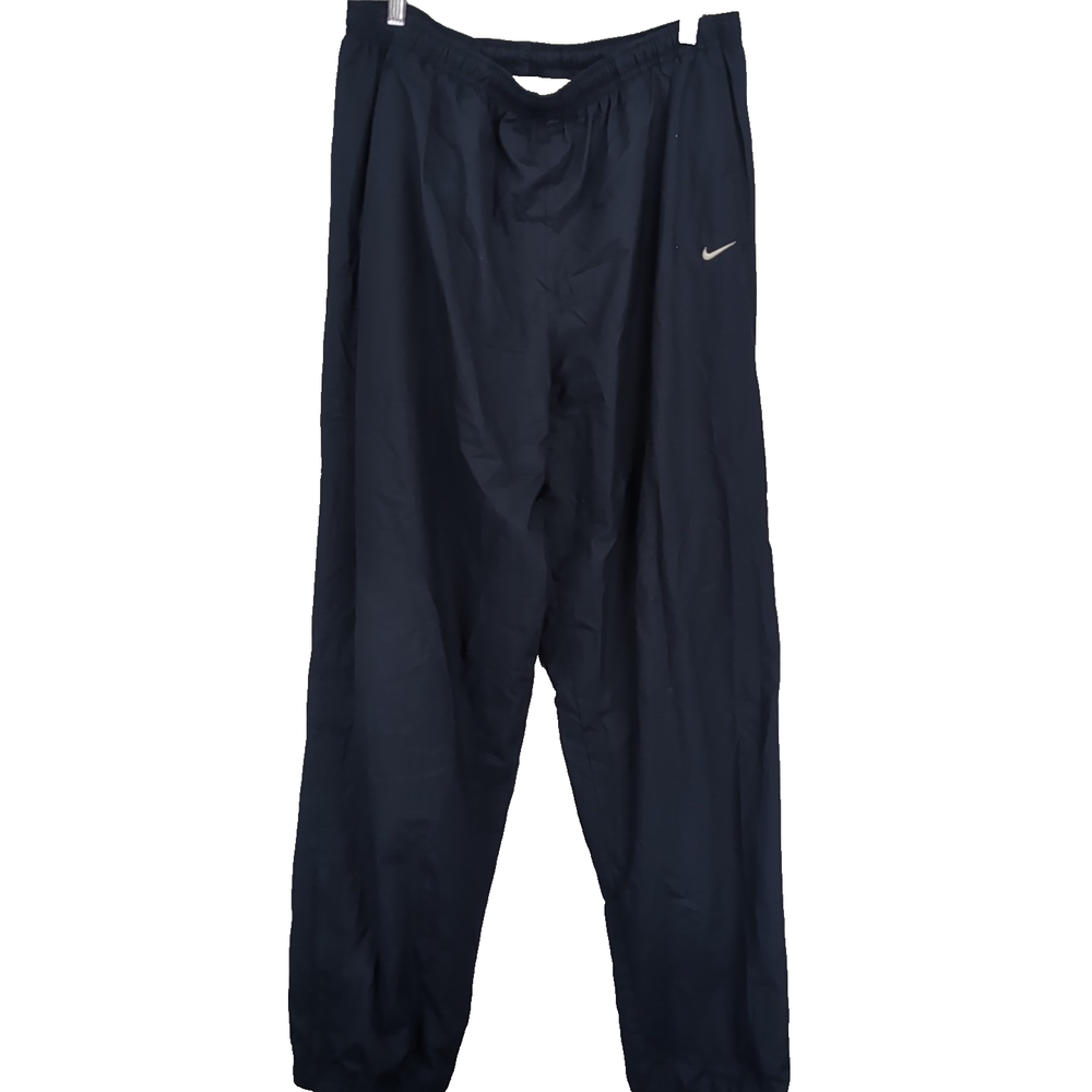 Nike Mens Track Pants Blue Swoosh Logo Elastic Waist Parachute Lightweight 2XL