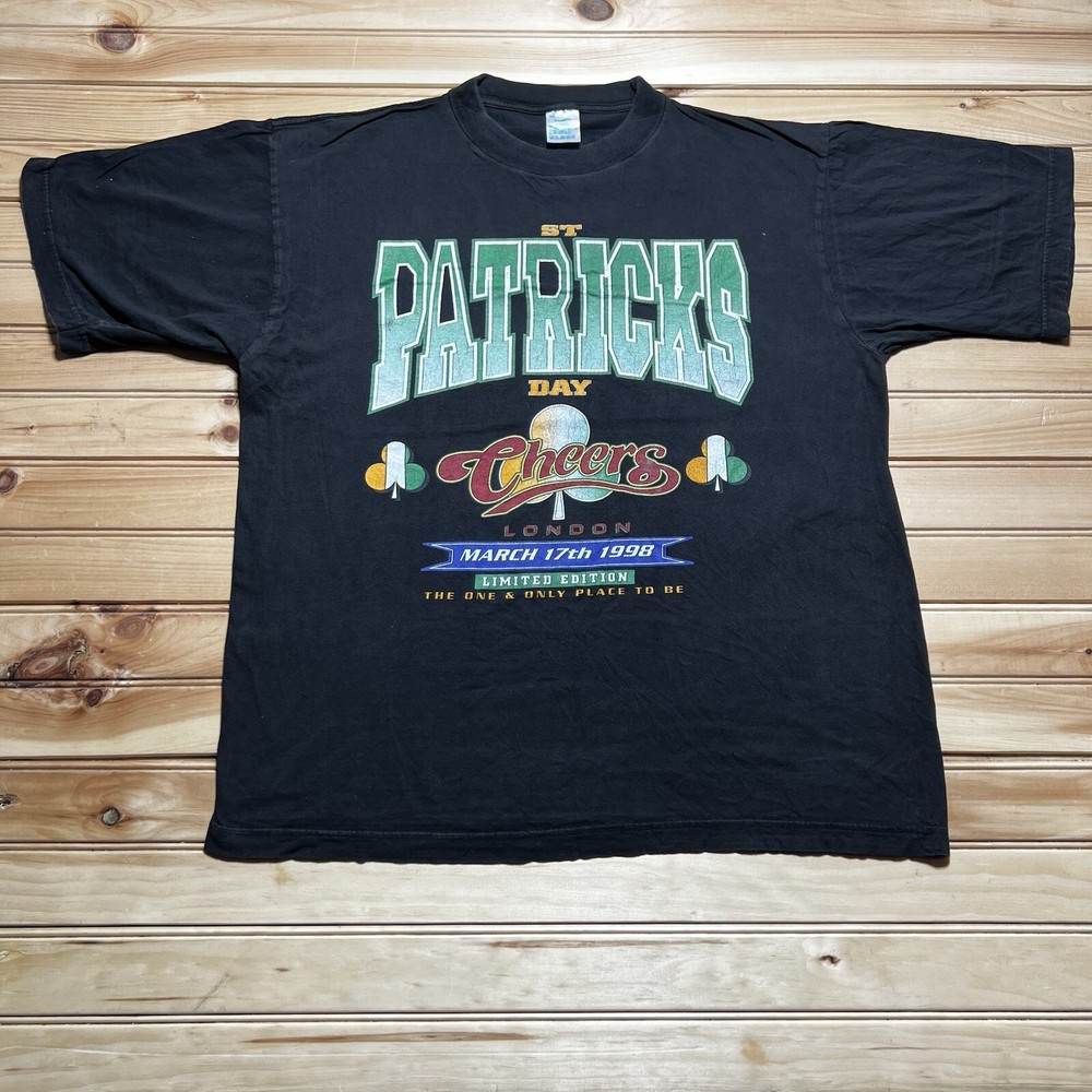 Vintage 90s 1998 Cheers London St Patrick’s Days Limited Edition Shirt Size XL