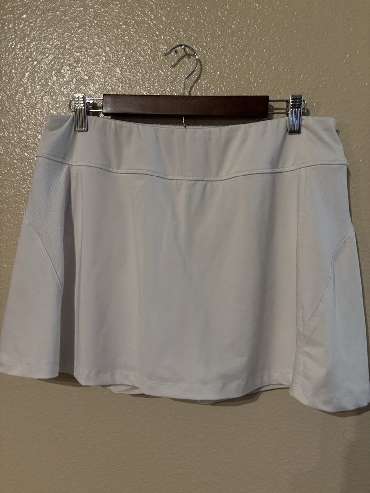 FILA Women's Woven White Pleated Tennis Golf Skort Skirt! Size XL