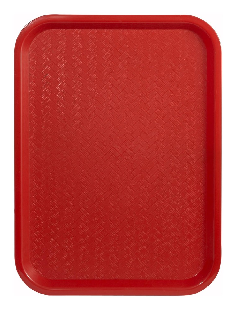 14x18 Inch Red Fast Food Tray for Quick Service