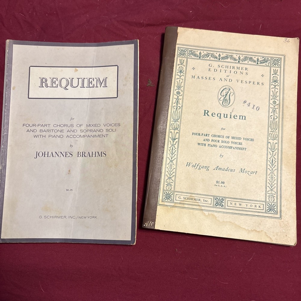 Piano Music Songbook Wolfgang Amadeus Mozart Brahms A Lot Of Of Two Books