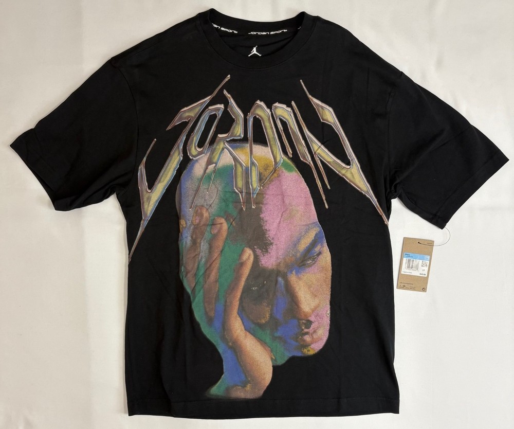 Nike Jordan Men's Black Think Graphic T-Shirt Sz Medium HJ2348-010