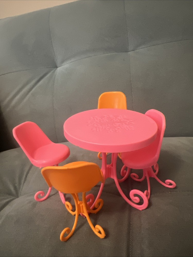 Vintage Barbie Table And Chairs