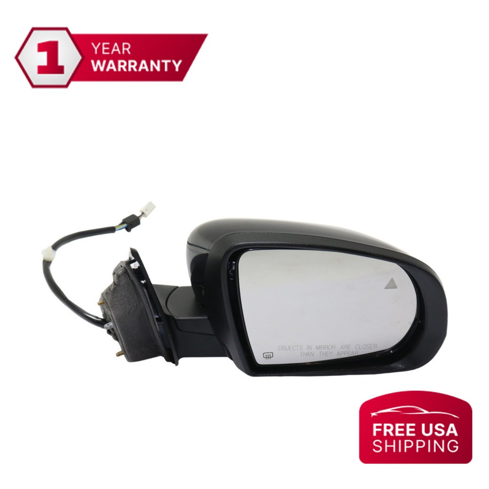 Mirror Paintable Power Glass Heated Passenger Side For 2014-2018 Jeep Cherokee