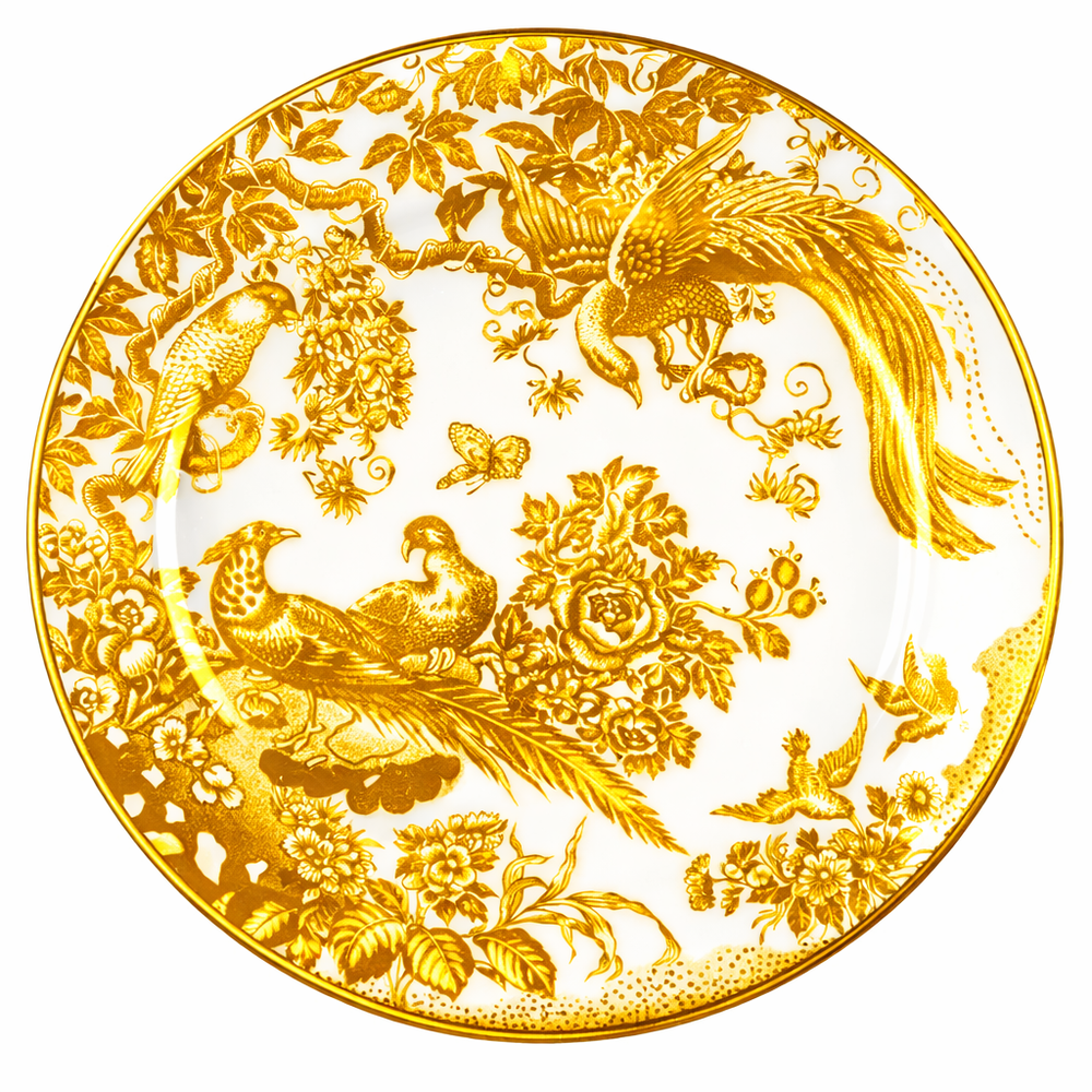 Royal Crown Derby 22K GOLD AVES Bone China Charger Service Plate A1235