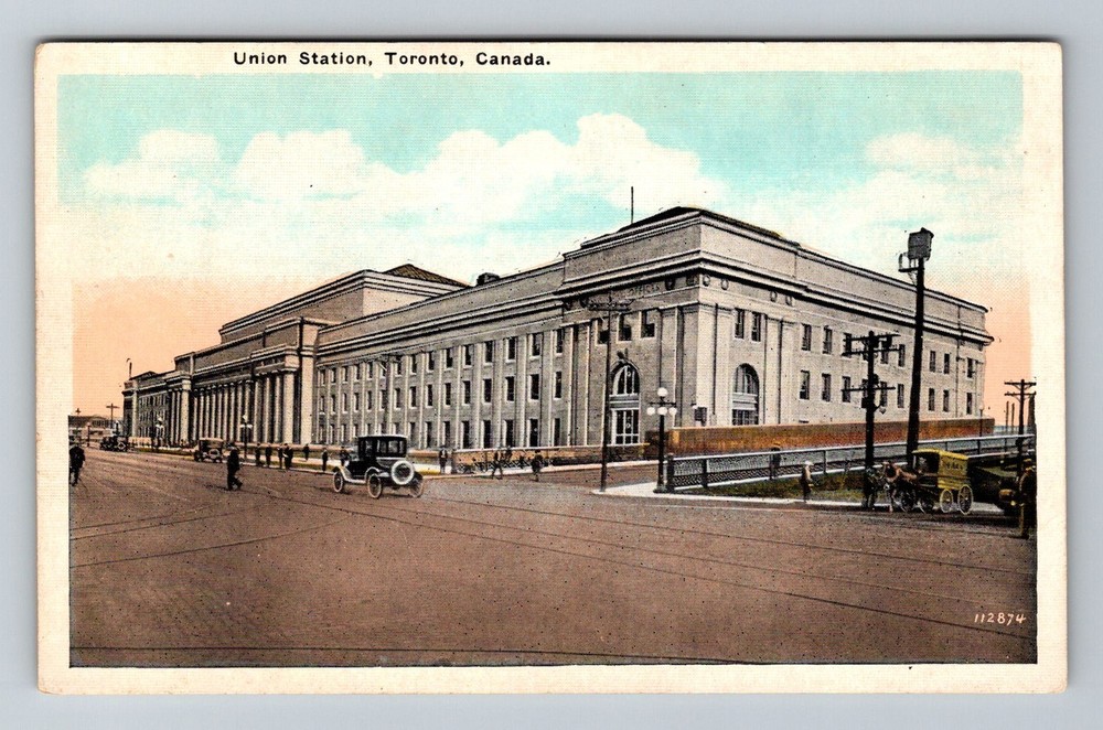 Canada- Toronto Union Station Horse & Carriage Old Card View PC Vintage Postcard