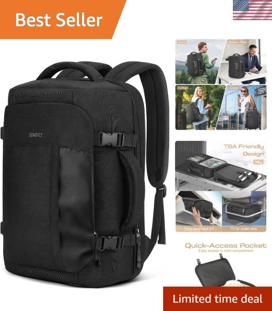 Travel Backpack for Men Women, TSA Friendly Flight Approved Carry on Backpack...