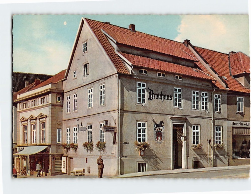 Postcard Hotel Brauhaus Bückeburg Germany