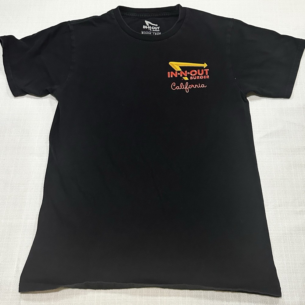 In & Out Burger California Graphic T-shit Black size S