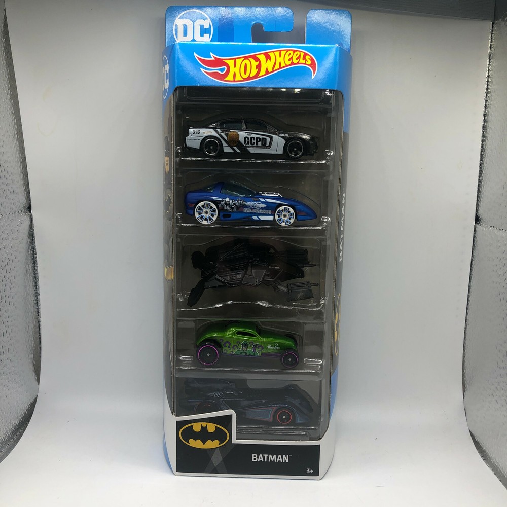 Hot Wheels Batman 5 Car Set 2019 The Bat Sooo Fast Batmobile Sihouette II DC