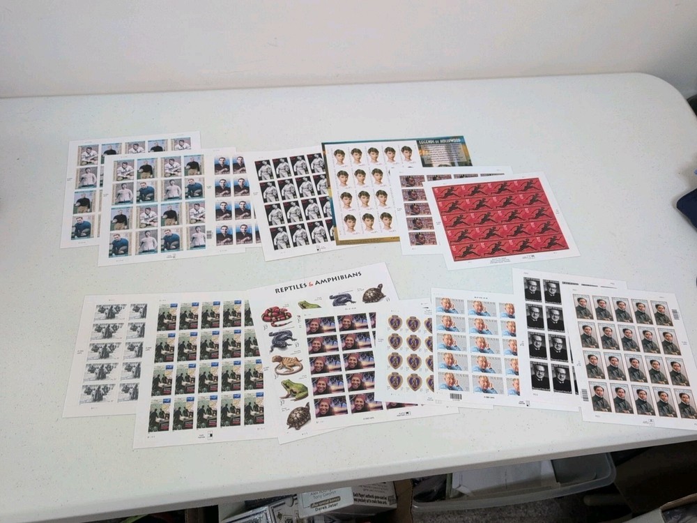 Lot of 15 Complete 37 Cent Stamp Sheets Face Value $111