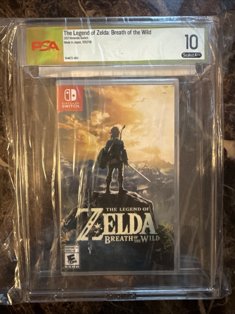 PSA 10 A++ Gold Label The Legend of Zelda: Breath of the Wild Switch, WATA CGC