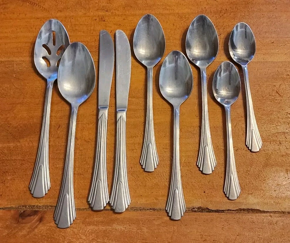 Vintage Lot of 9 pc Brighton by Towle Housewares Stainless Korea Flatware