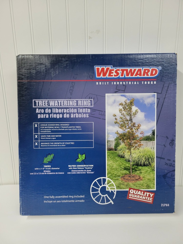 WESTWARD 2LPN4 Rubber-Plastic Tree Watering Ring for 1-3 Inch Trees
