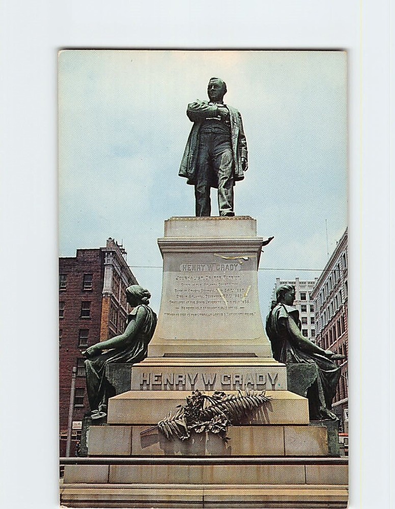 Postcard Henry Grady Monument Atlanta Georgia