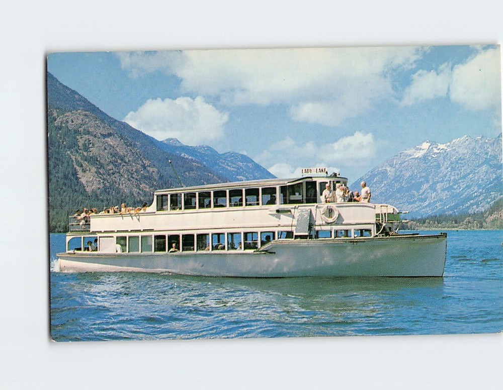 Postcard Lake Chelan The Lady Of The Lake Washington USA