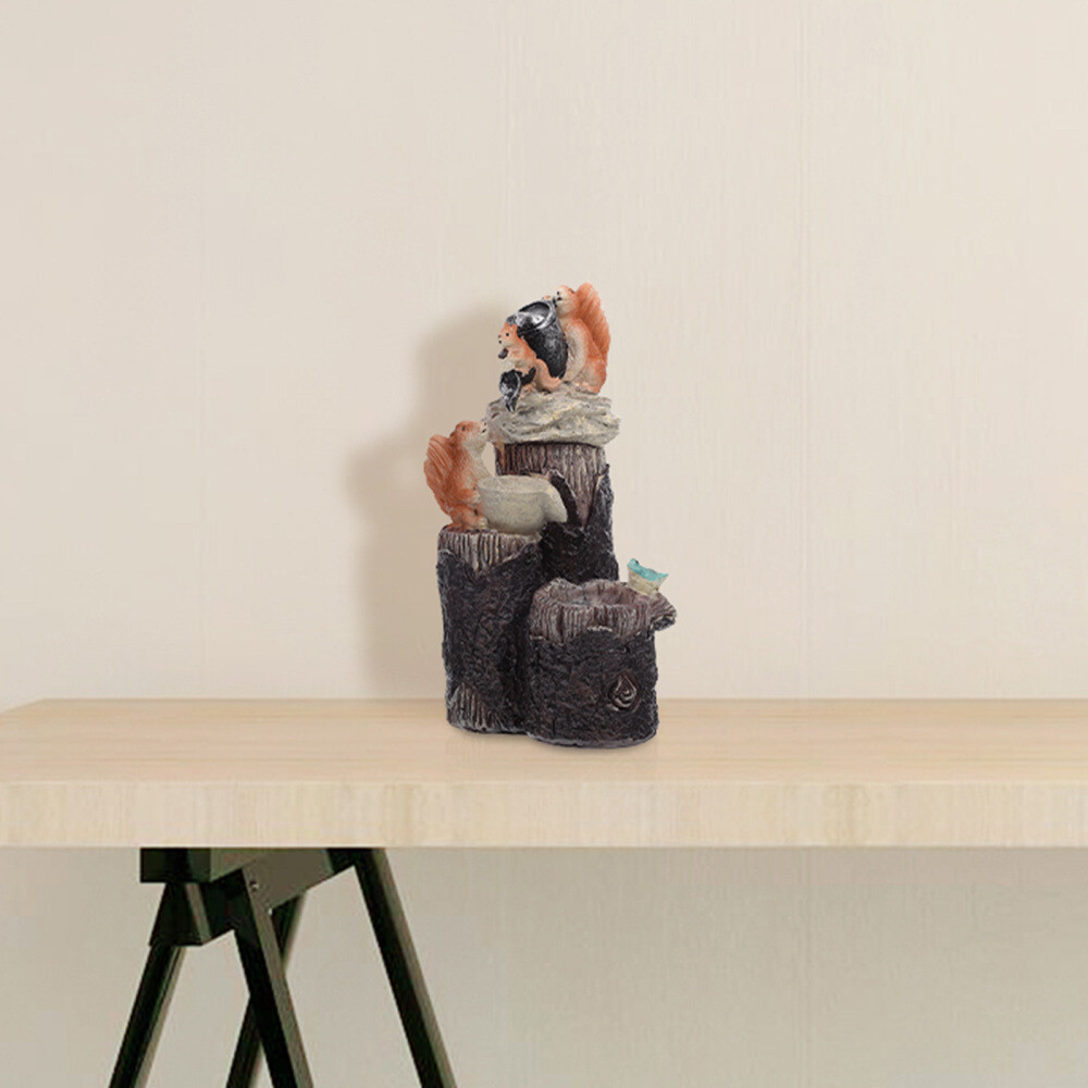 Solar-Powered Squirrel & Frog Garden Ornaments Outdoor Decor Stakes