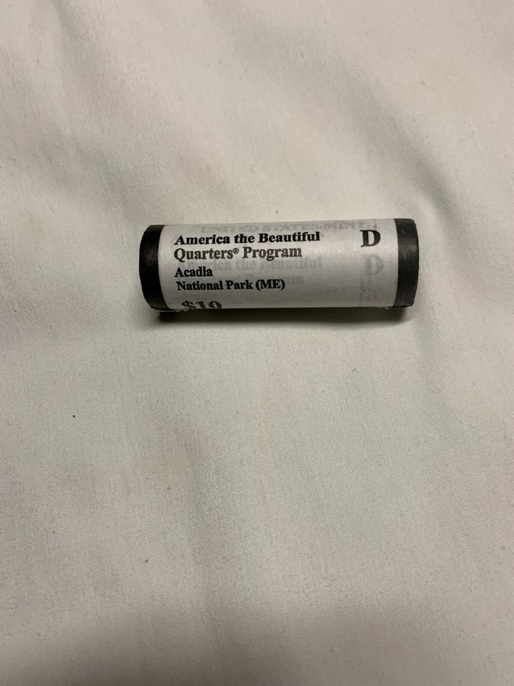 2012 D Acadia National Park America the Beautiful Quarter Roll US Mint UNC-image