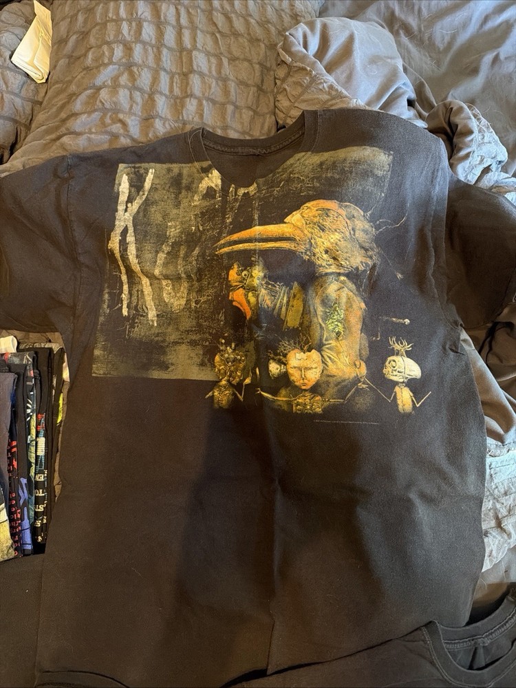 Korn Fruit Of The Loom Shirt Black Untitled Album Rock Band 2007 Graphic