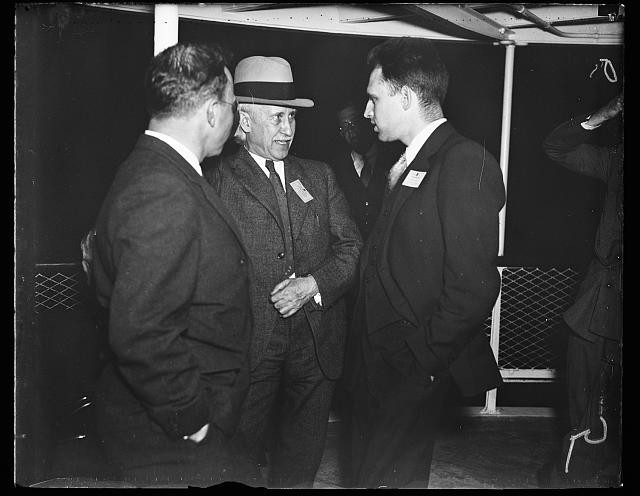 Photo:1936 Men in Suits Conversation Portrait Fedora Hat