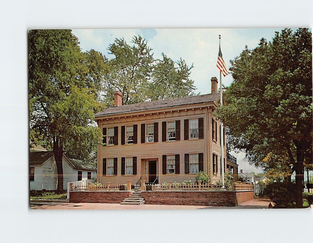 Postcard Abraham Lincoln's Home Springfield Illinois