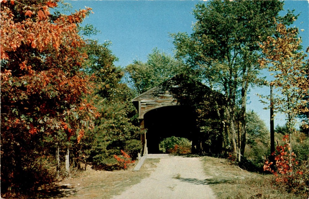 HEMLOCK BRIDGE, Maine, Fryeburg, George French, Bromley and Company, Postcard