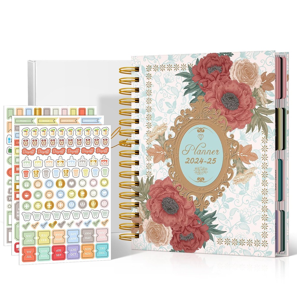 Planner 2024-2025 Hardcover 18 Month Large Planner 2024-2025 Daily Weekly & M...