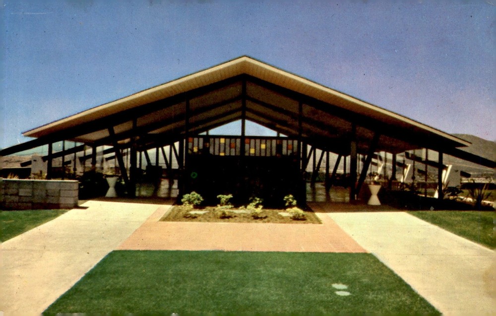 Rose Hills, Memorial Park, Sky Church, San Gabriel Valley, Postcard