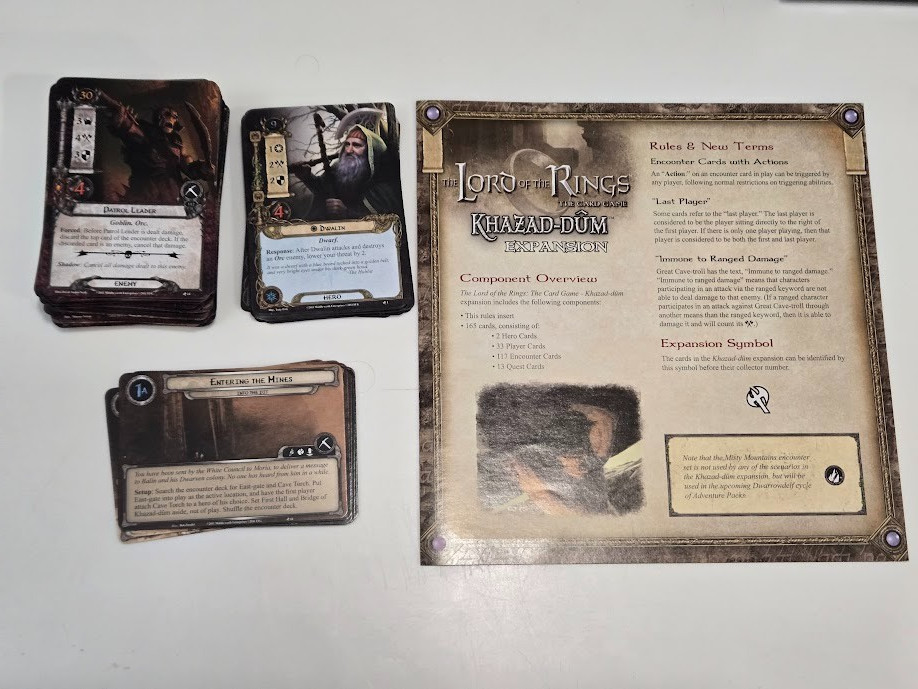 The Lord of the Rings The Card Game Khazad Dum Deluxe Expansion (Used)