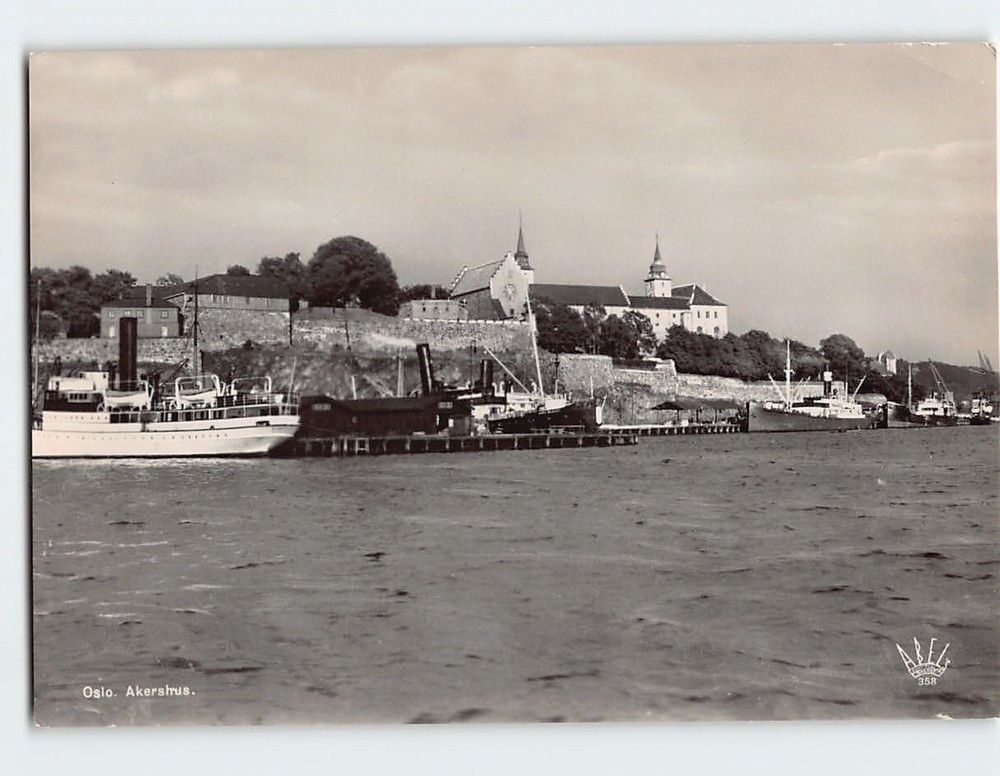 Postcard Akershus Oslo Norway