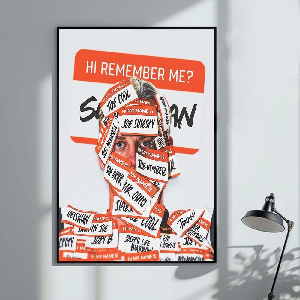 Cincinnati Bengals NFL Home Decor Poster Hi Remember Me - Unframed