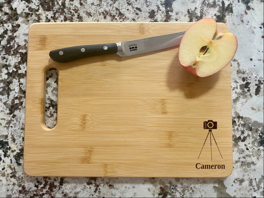 Camera Cutting Board | Cameraman Charcuterie Board | Custom Serving Tray |
