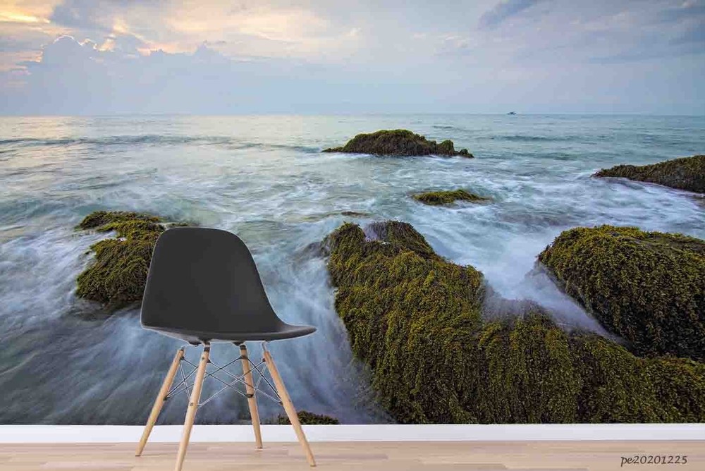 3D Sky Sea Reefs Landscape Wall Murals Wallpaper Murals Wall Sticker 2